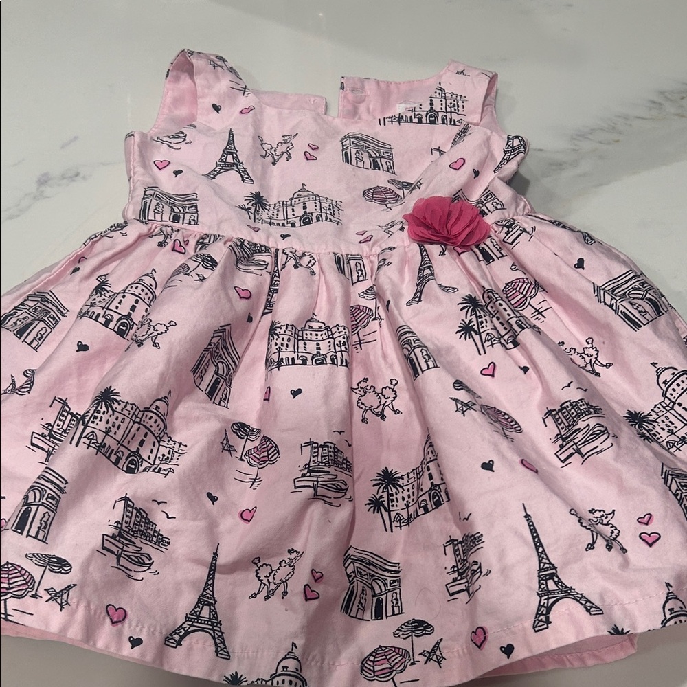 1989 Place Pink Cityscape Casual Dress